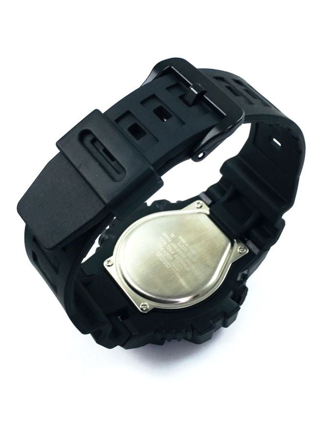 CASIO Men Water Resistant Analog & Digital Watch HDC-700-1AVEF - 49 mm - Black - Image 5