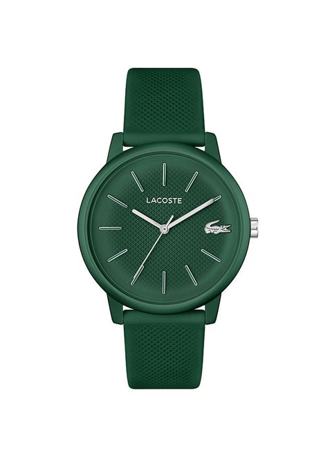 Men Analog Round Shape Silicone Wrist Watch 42 mm
