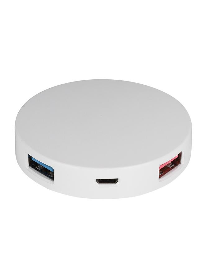 ORICO 4-port USB3.0 Hub Mini Charging Station Dock 5Gbps LED Indicator for Android White