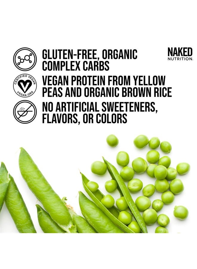 Nakd Mass - Vanilla Vegan Weight Gainer - 8Lb Bulk، خالٍ من الكائنات المعدلة وراثيًا والغلوتين والصويا ومنتجات الألبان. بدون مكونات صناعية - 1230 سعرة حرارية - 11 وجبة - Image 2