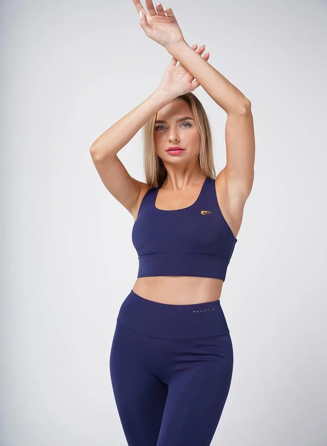 PALMFIT Palmfit Women Navy Blue Cross Strap Nova Active Sports Bra