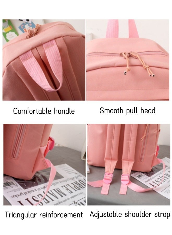 5Pcs Accessories Backpack with Pin & Set Backpack Kawaii Backpack School Bags for Teen Girl with Badge&Pendant Shoulder Bag Pencil Box Tote Bag Small Bag  - Image 3