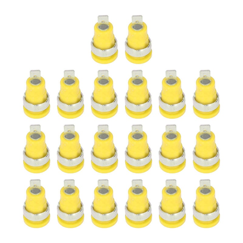 Yellow Banana Jack Socket 4mm Plug 20 Pcs Strong Connectivity Electrical Test Accessories - Image 4