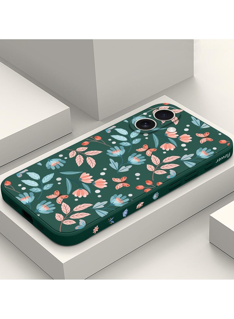 for iPhone 16 Plus Case Anti Scratch Microfiber Lining Phone Cover Silicone Ultra Slim Case for iPhone 16 Plus 6.7 inch-Leaf Green - Image 2