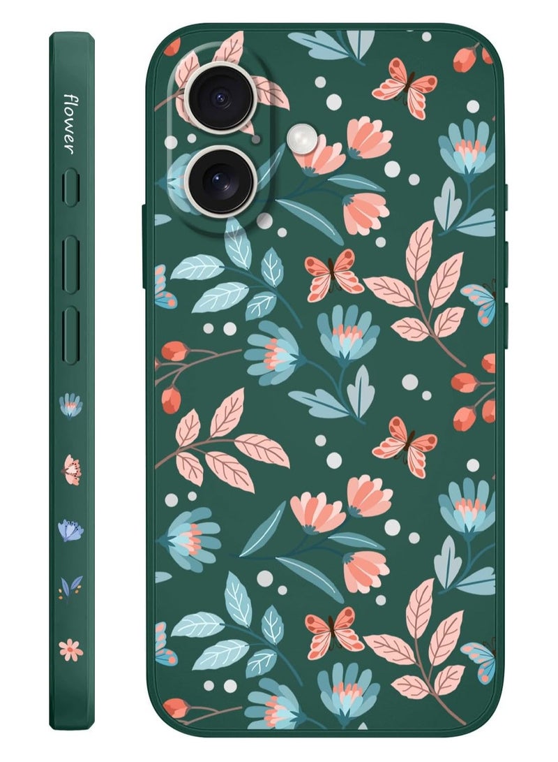 for iPhone 16 Plus Case Anti Scratch Microfiber Lining Phone Cover Silicone Ultra Slim Case for iPhone 16 Plus 6.7 inch-Leaf Green - Image 1