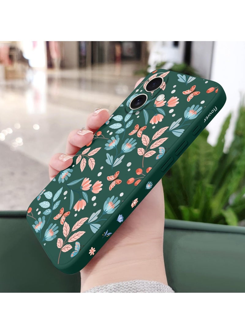 for iPhone 16 Plus Case Anti Scratch Microfiber Lining Phone Cover Silicone Ultra Slim Case for iPhone 16 Plus 6.7 inch-Leaf Green - Image 3
