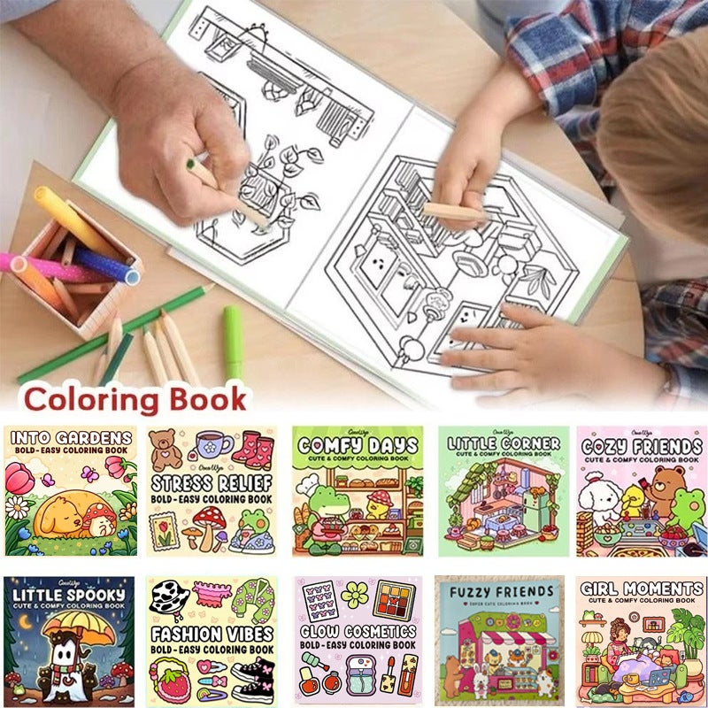 Coloring Book Cute Biological Graffiti Painting Book Adult Teenager Comfortable Relaxation Moment Coloring Book - Image 2