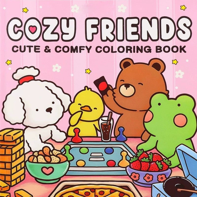 Coloring Book Cute Biological Graffiti Painting Book Adult Teenager Comfortable Relaxation Moment Coloring Book - Image 1