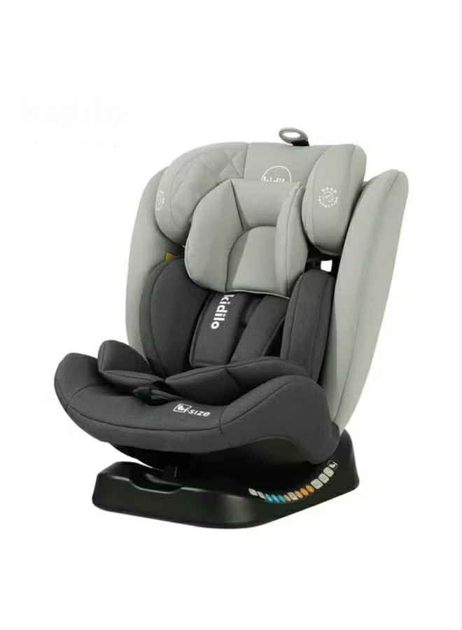 Kidilo 360 Rotation Isofix Car Seat Designed Specifically for Child Safety, Padded Cabotne, Perfect Choice for Families on the Go