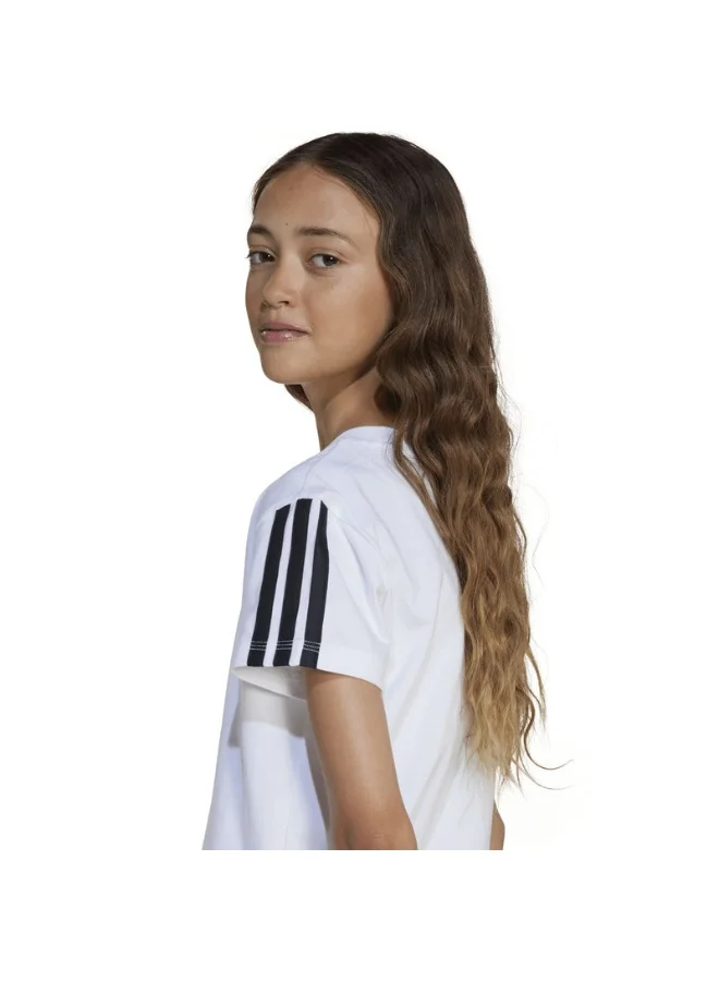 adidas تيشيرت تدريب أبيض جي جي 3 إس جونيور 7-8 سنوات