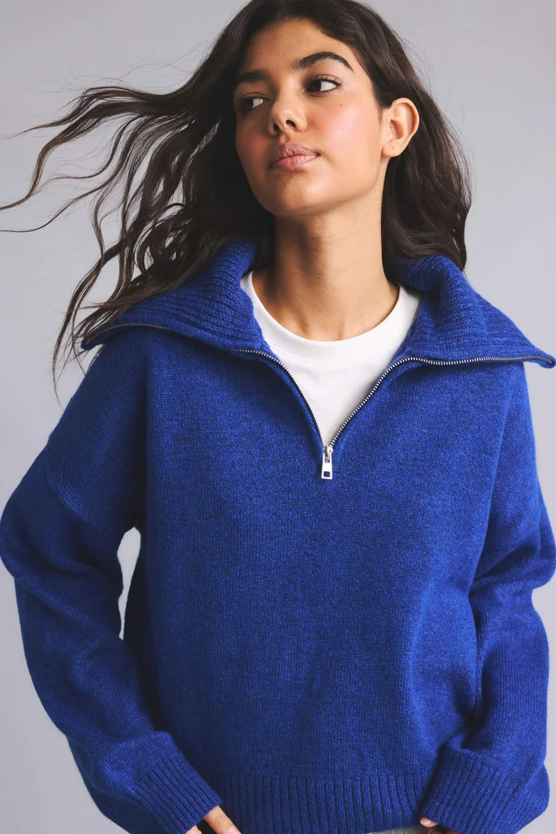 ديفاكتو Regular Fit Half Turtleneck Pullover