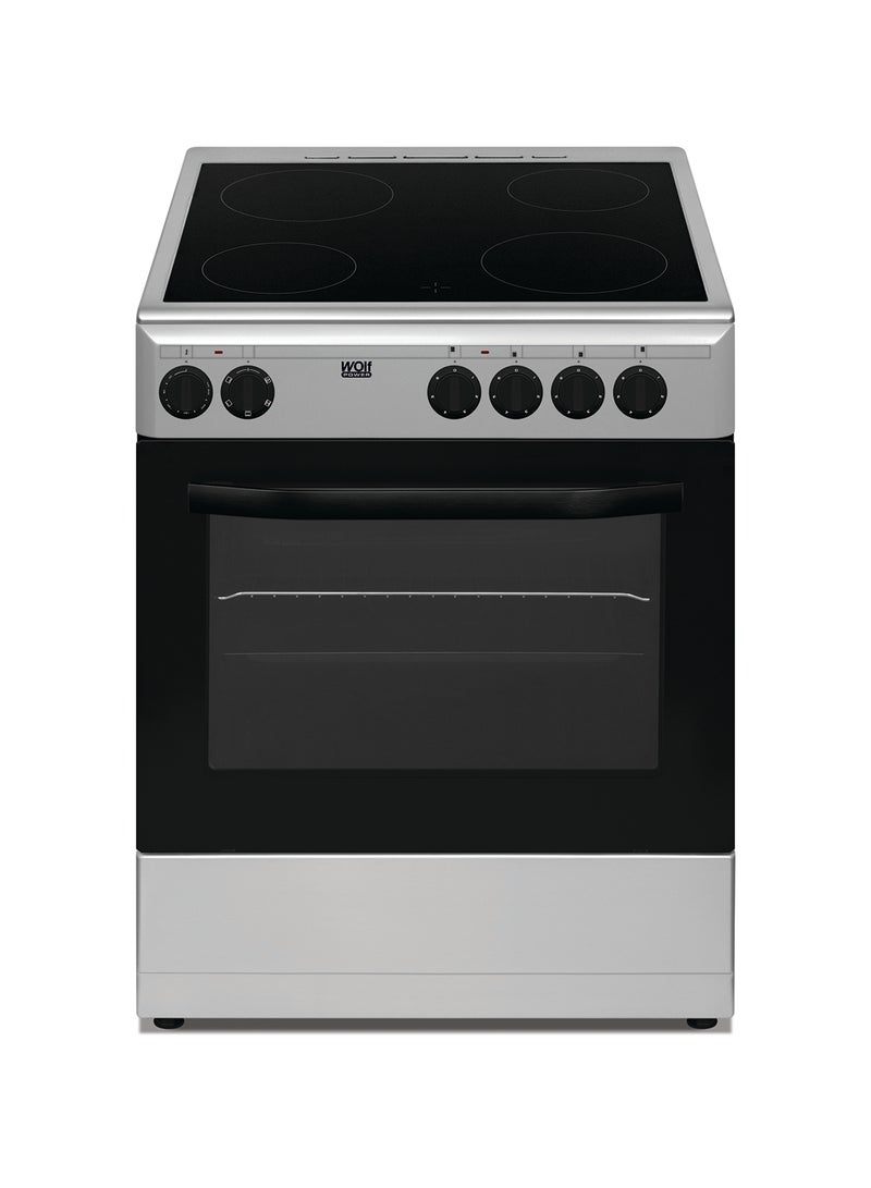 Wolf Power 4 Cooking zone Ceramic Electric Cooker 60 x 60 cm, 1 Year Warranty WGR6060CERMF Black - Image 1