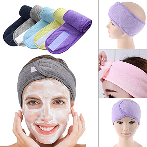 Digital Shoppy Adjustable Wide Hairband Yoga Spa Bath Shower Makeup Wash Face Cosmetic Headband For Women (White) - Image 2
