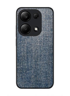 Stylizedd Rugged Black Edge Case for Xiaomi Redmi Note 13 Pro 4G / Xiaomi Poco M6 Pro 4G, Slim fit Case Thin Cover -  Dark Denim Print  - Image 1