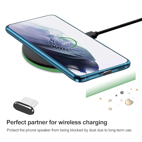 Limvory USB C Dust Plug, 4 Pack Type C Anti Dust Plug Cover Charging Port Protector Cap with Cleaning Brush for iPhone 17, 16, 15 Series, Samsung Galaxy S22/S21/S20, Note 20/10, All USB C Devices - Image 3