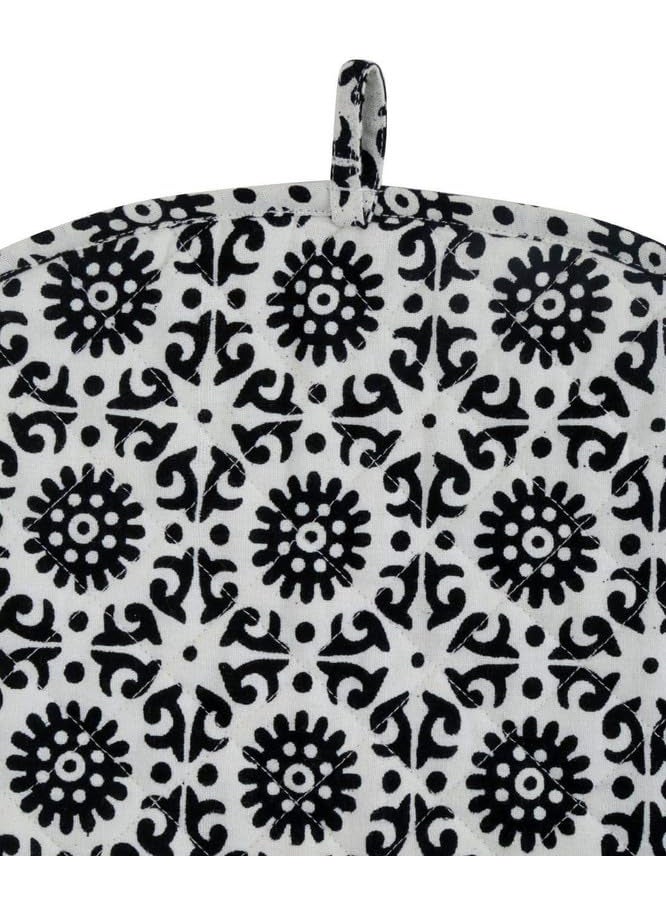 POSHMANDALA Poshmandala Tea Cozy Cover Malati Hand Block Winter Tea Cosy Cotton Tea Kettle Warmer Pot Cover Hot Coffee Cover Handamde Kitchen Dcor Size 14X11 Inches  - Image 4