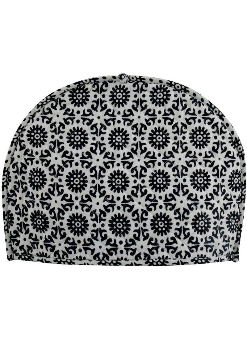 POSHMANDALA Poshmandala Tea Cozy Cover Malati Hand Block Winter Tea Cosy Cotton Tea Kettle Warmer Pot Cover Hot Coffee Cover Handamde Kitchen Dcor Size 14X11 Inches  - Image 1