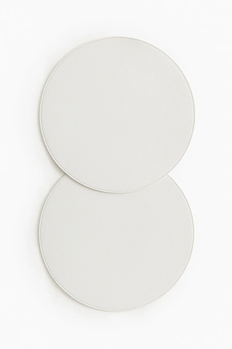 اتش اند ام قواعد صحون مستديرة - عبوة من قطعتين