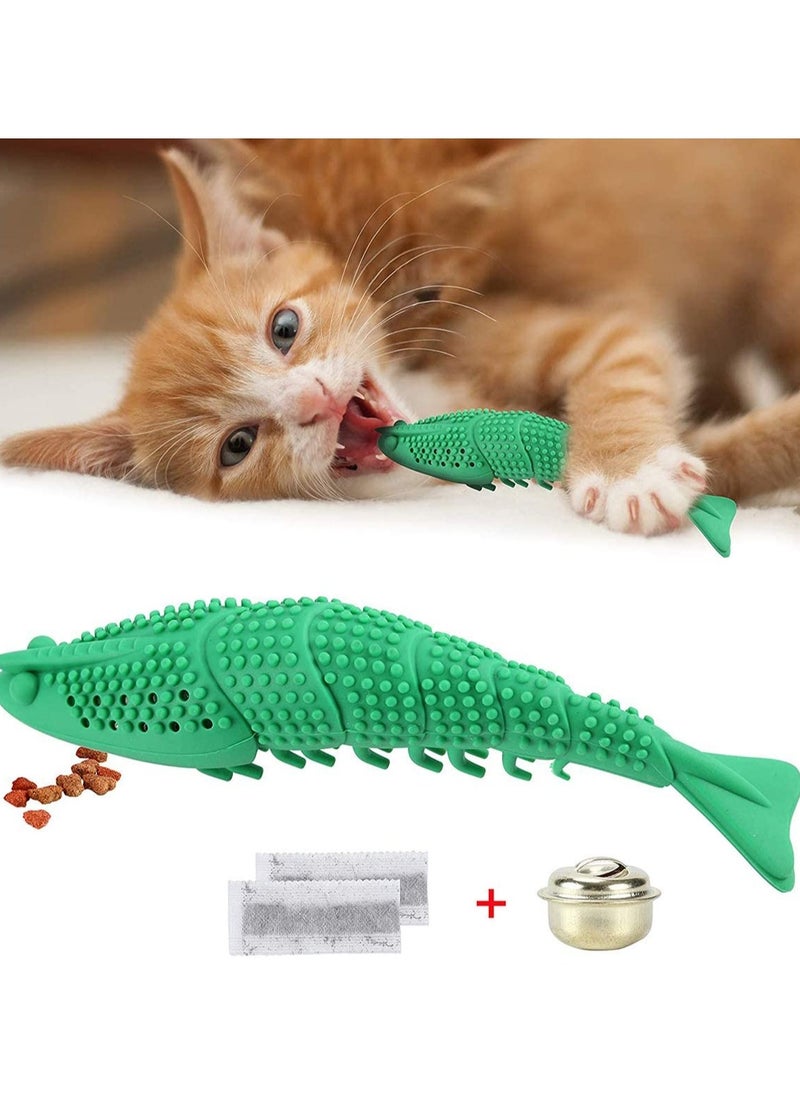 SYOSI - Cat Catnip Toys Interactive Toothbrush Chew Toy for Kitten Kitty Cats Teeth Cleaning Dental Care Crayfish Shape Pet - Image 1