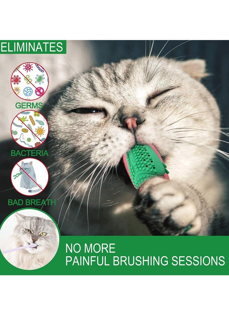 SYOSI - Cat Catnip Toys Interactive Toothbrush Chew Toy for Kitten Kitty Cats Teeth Cleaning Dental Care Crayfish Shape Pet - Image 1