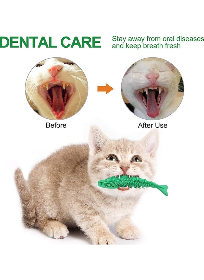 SYOSI - Cat Catnip Toys Interactive Toothbrush Chew Toy for Kitten Kitty Cats Teeth Cleaning Dental Care Crayfish Shape Pet - Image 1