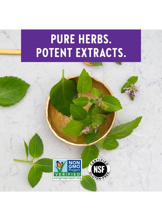 New Chapter Stress Relief Supplement - Holy Basil Force with Supercritical Holy Basil for Stress Support + Immune Support + Non-GMO Ingredients - Vegetarian Capsules, 120 Count - Image 4