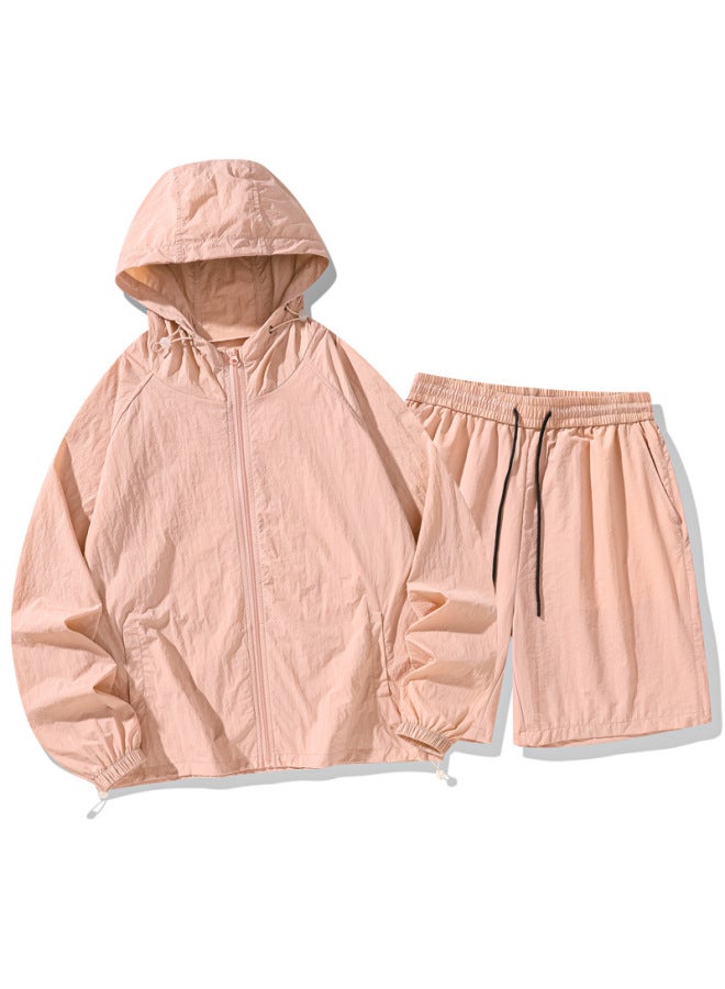 Song Feng Ya Sun Protection Clothing Men's Summer Thin Breathable Ice Silk Couple Hooded Sun Protection Clothing Outdoor Sportswear Trendy - Image 1