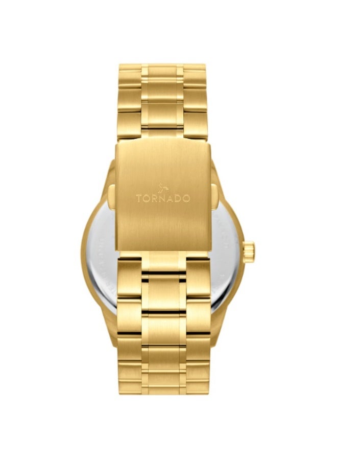 TORNADO Stainless Steel Analog Watch T24007-GBGW - 42.5 mm - Image 4