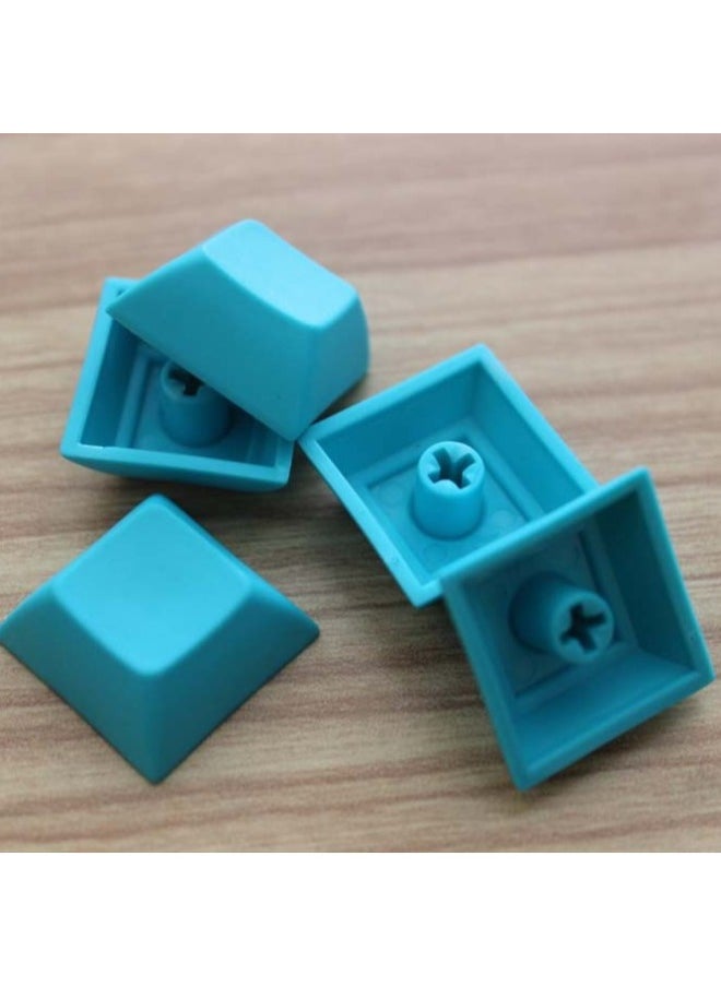 DSA Dwarf Cap Pbt Mechanical Keyboard Keycap Multicolor 1u Keycap Mx Cross Chrysanthemum Mouth High Keycap Opaque-Color:Green 1