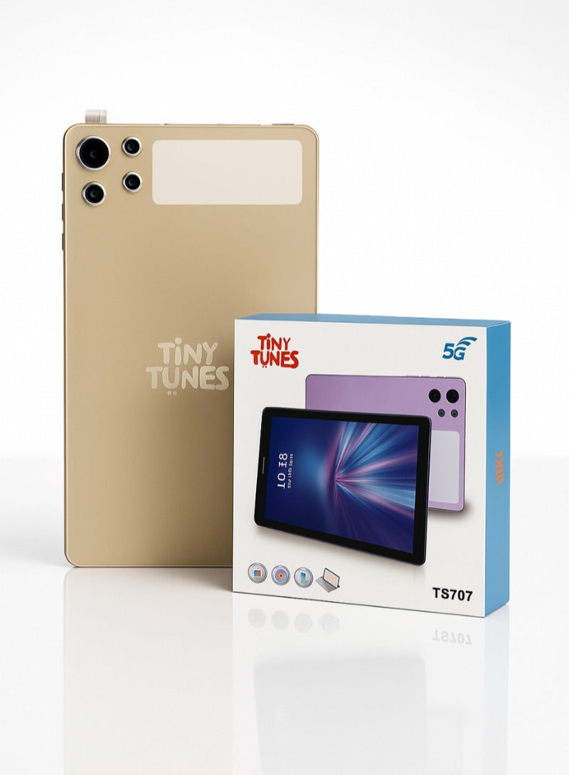 تيني تونز جهاز لوحي ذكي للأطفال TS707 بشاشة 7 بوصات | واي فاي | شريحة اتصال | ماوس | لوحة مفاتيح - Image 1