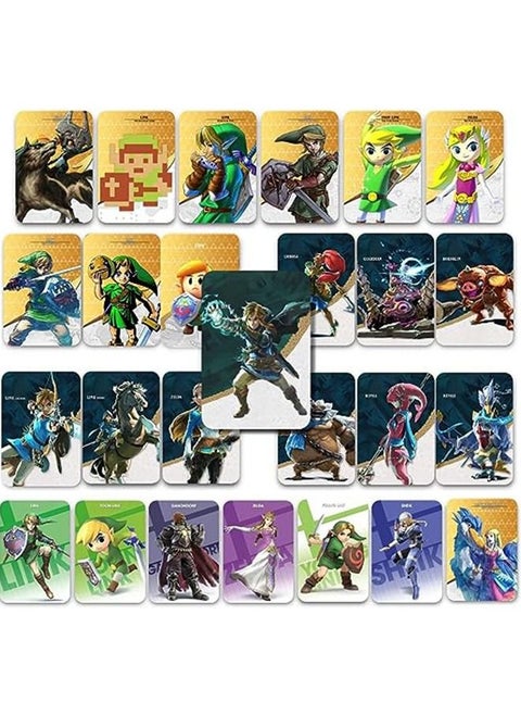 38-Piece The Legend of Zelda Mini Card Set Breath of the Wilderness Tears of The Kingdom Linkage Card