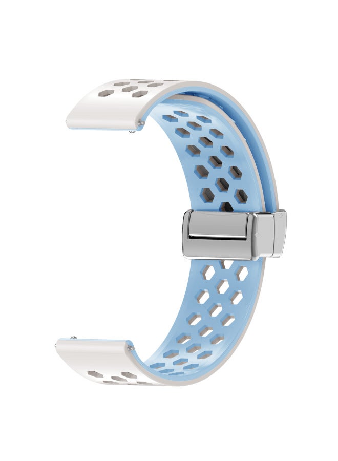 Loquat For Huawei B3/b6/b7 Bracelet Strap Wristband KeepB4 Smart Sports Magnetic Silicone 16mm Non-original-Color:Starlight Blue Magnetic Suction  - Image 1