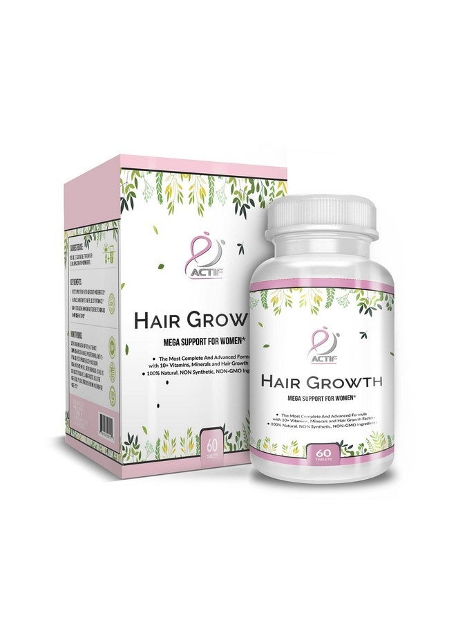 ACTIF Hair Growth for Women with 10+ Advanced Factors, Non-GMO, Stops 99% Hair Loss, Made in USA, 60 Count - Image 4