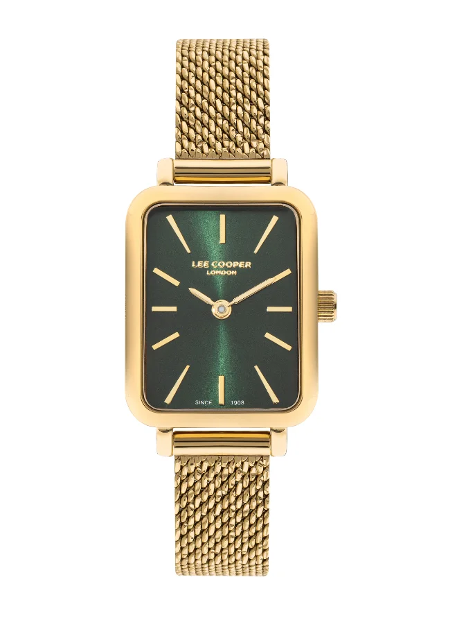 لي كوبر LEE COOPER Women's Analog Green Dial Watch - LC07815.170