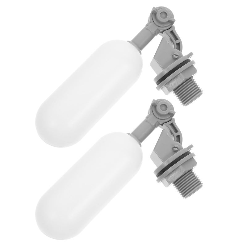 2pcs 1 2 Inch Adjustable Plastic Float Valves For Automatic Water Level Control In Tank - Image 2