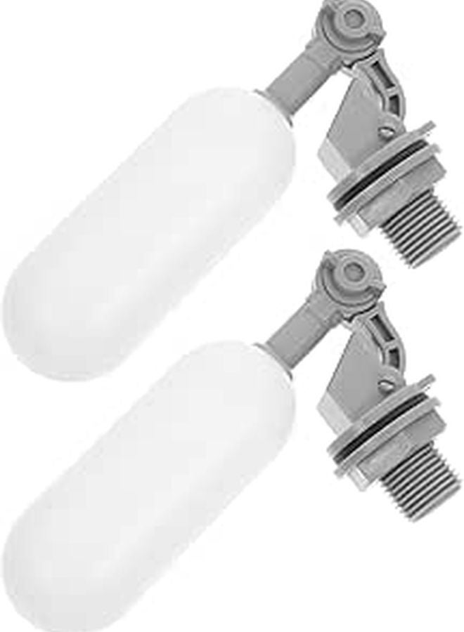 2pcs 1 2 Inch Adjustable Plastic Float Valves For Automatic Water Level Control In Tank - Image 1