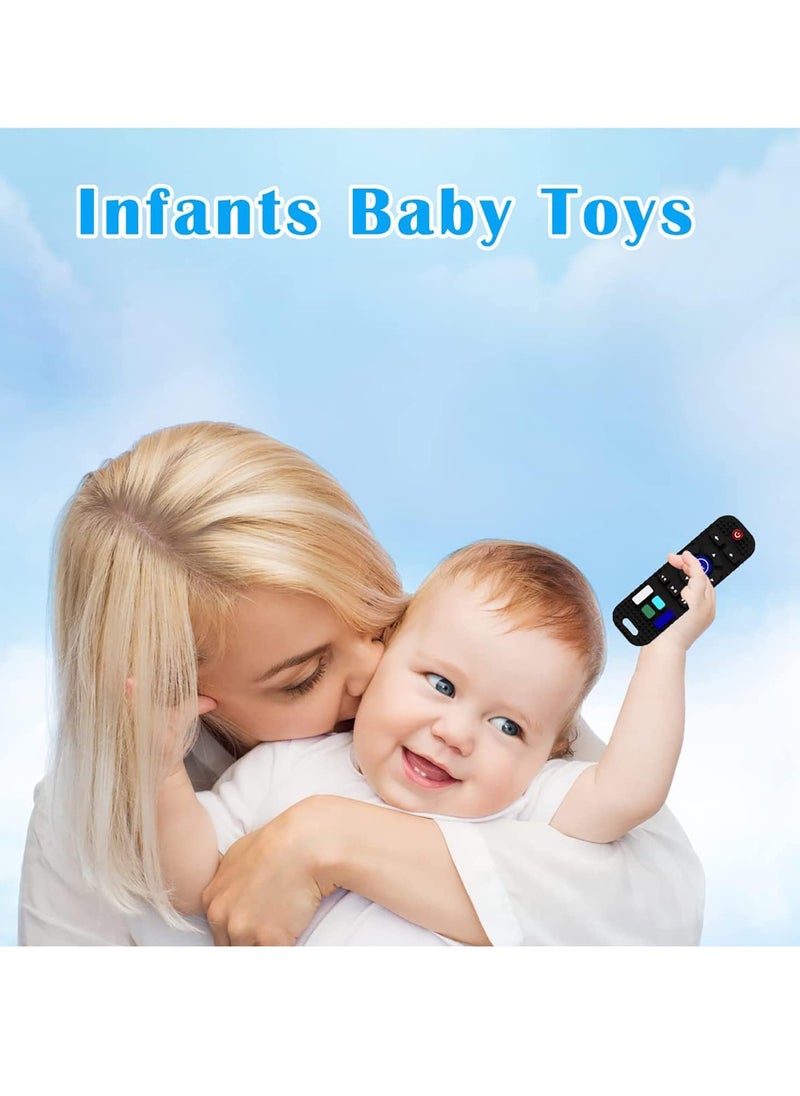 Baby Teething Toys, Remote Control Shape Teething Toys, Silicone Soft-Textured Teether