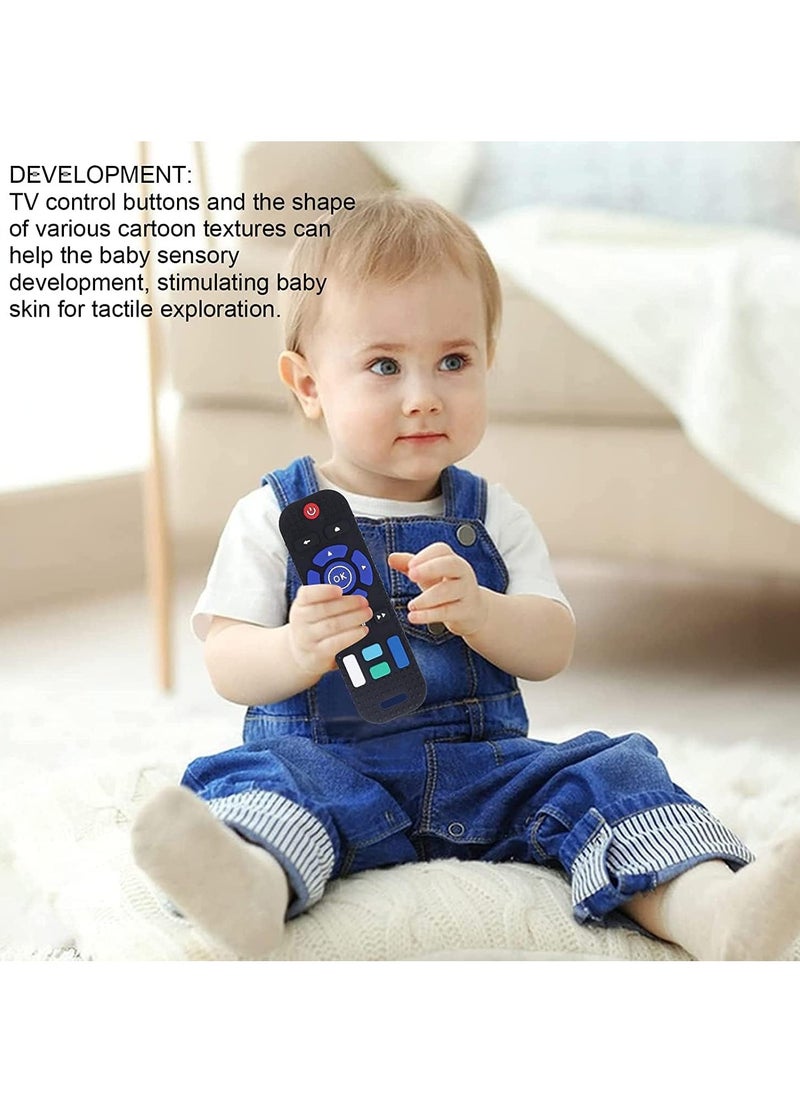 Baby Teething Toys, Remote Control Shape Teething Toys, Silicone Soft-Textured Teether