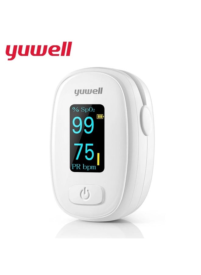 Yuwell Fingertip Pulse Oximeter with LED Display – Blood Oxygen SpO2 and Pulse Rate Monitor, Accurate & Portable, Auto Rotation, for Adults and Kids - Image 1