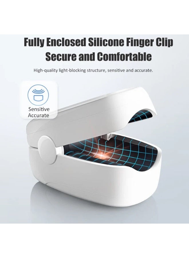 Yuwell Fingertip Pulse Oximeter with LED Display – Blood Oxygen SpO2 and Pulse Rate Monitor, Accurate & Portable, Auto Rotation, for Adults and Kids - Image 2