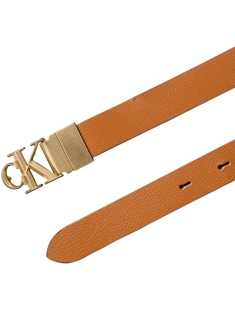 CALVIN KLEIN Reversible Pebbled Leather Logo Belt - Image 2