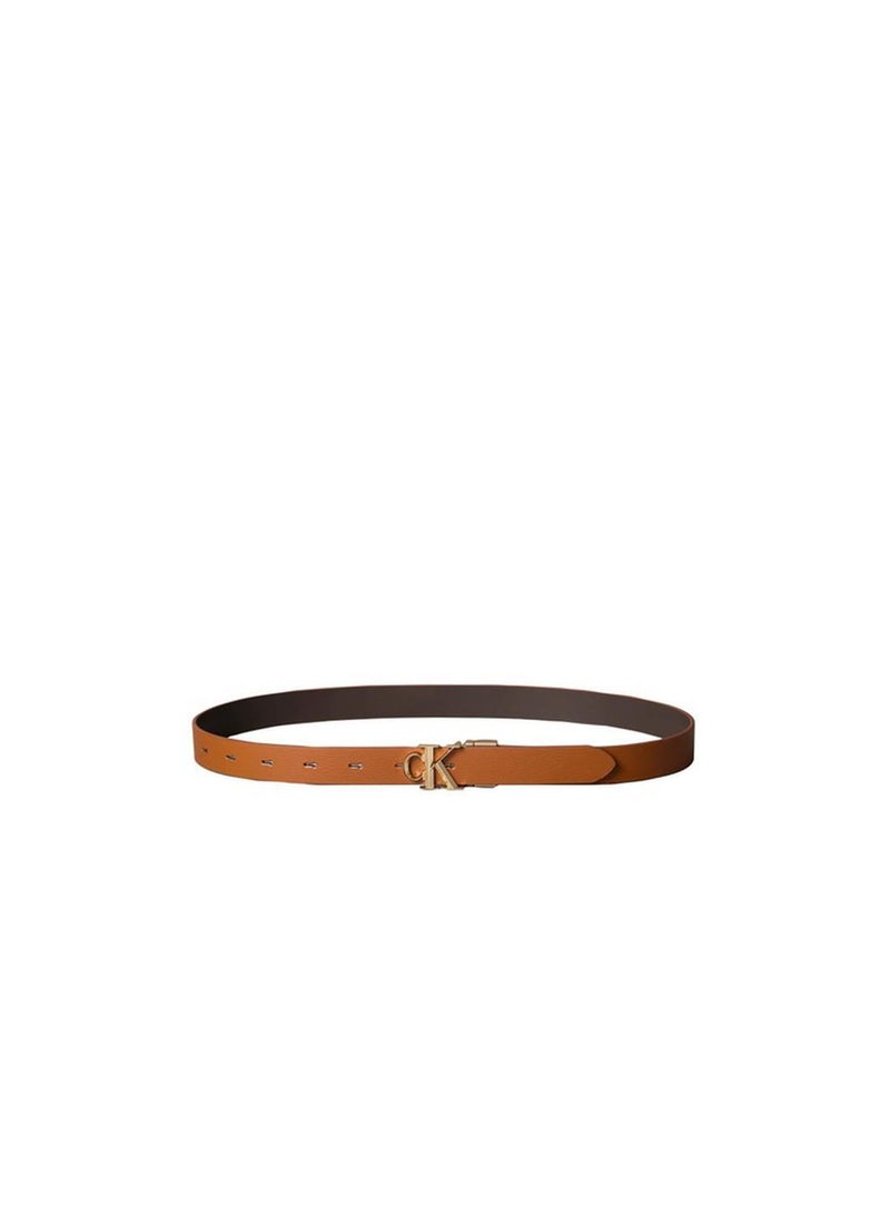 CALVIN KLEIN Reversible Pebbled Leather Logo Belt - Image 3