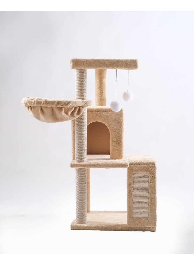 Multi-Level Cat Tree with Condos & Hammocks 95cm - Image 1