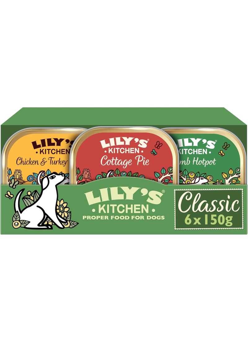 Lily's Kitchen Dog Classic Dinners Multipack Wet Dog Food Pouches - Image 1