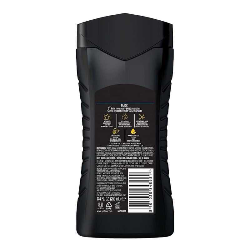 AXE Black- Frozen Pear & Cedarwood Scent 3 in 1 Body wash| Face wash| Hair wash - Image 3
