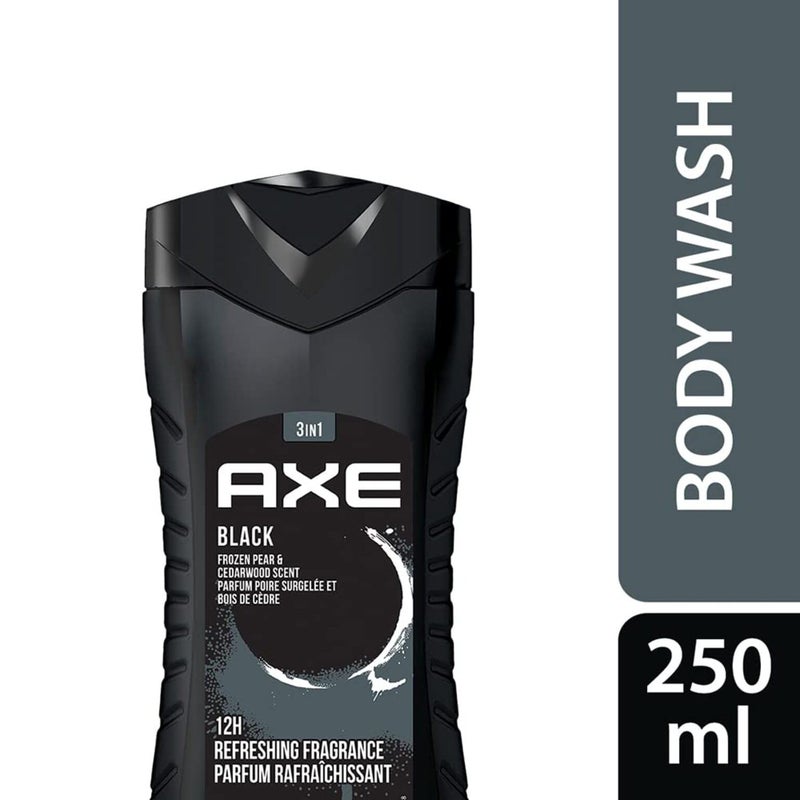 AXE Black- Frozen Pear & Cedarwood Scent 3 in 1 Body wash| Face wash| Hair wash - Image 2