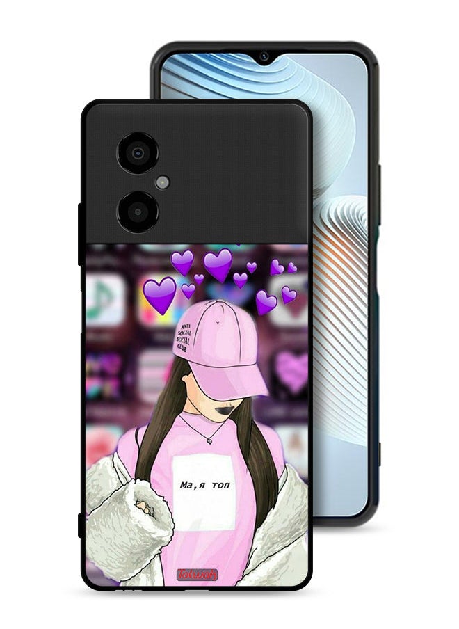 Tolwak Xiaomi Poco M4 5G Protective Case Cover Anti Social Club  - Image 1