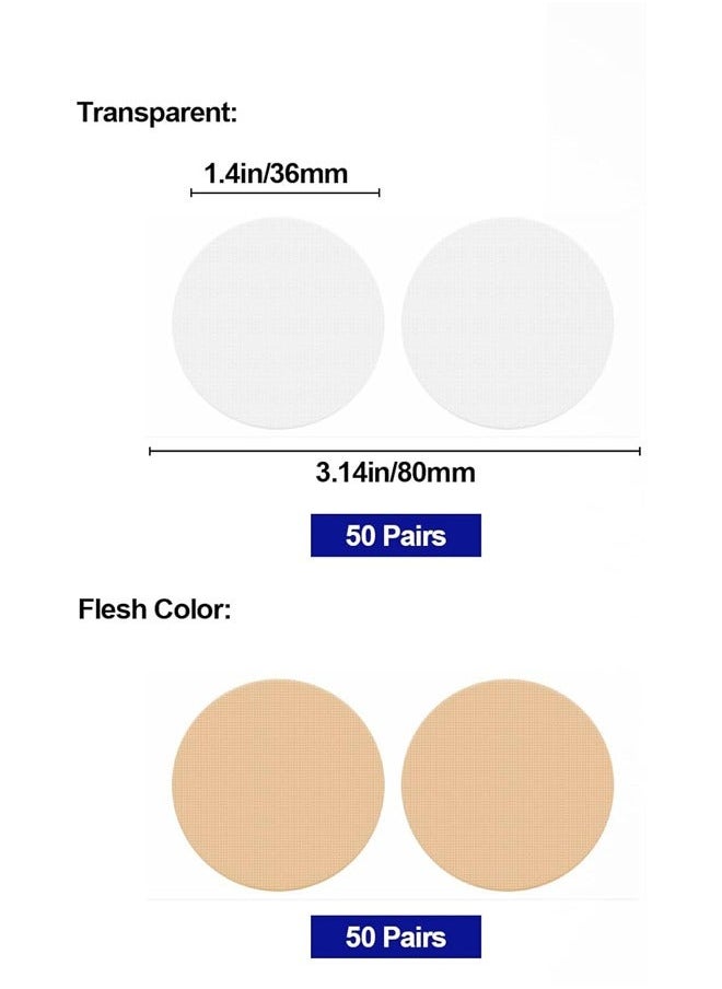 Generic - 100-Pieces Disposable Self-adhesive Nipple Protection Stickers For Men - Image 1