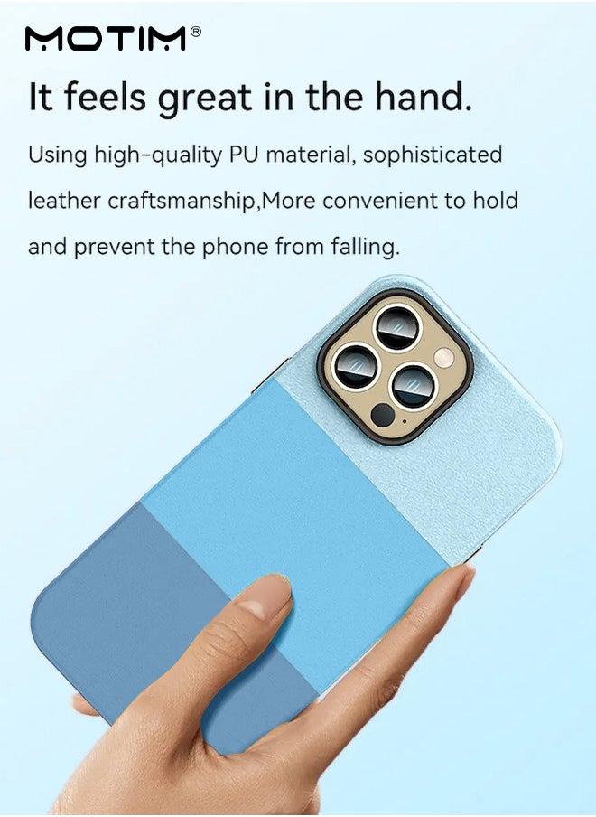 Motim - iPhone 14 Pro/14 Pro Max Protective Case Leather Case, Multicolor Full-Body Protection Slim Shockproof Anti-Scratch Phone Case, Multicolour - Image 1