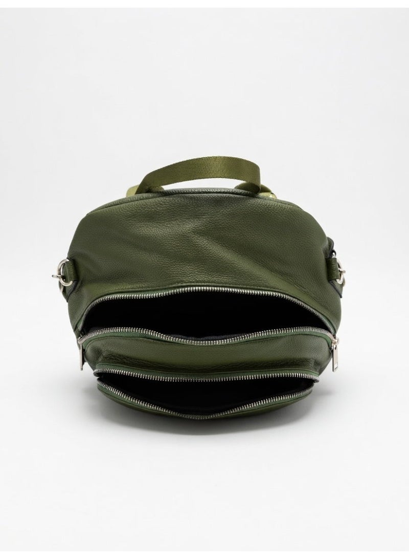Stylish Multi-Pocket Backpack for Women-Olive Green - Image 3